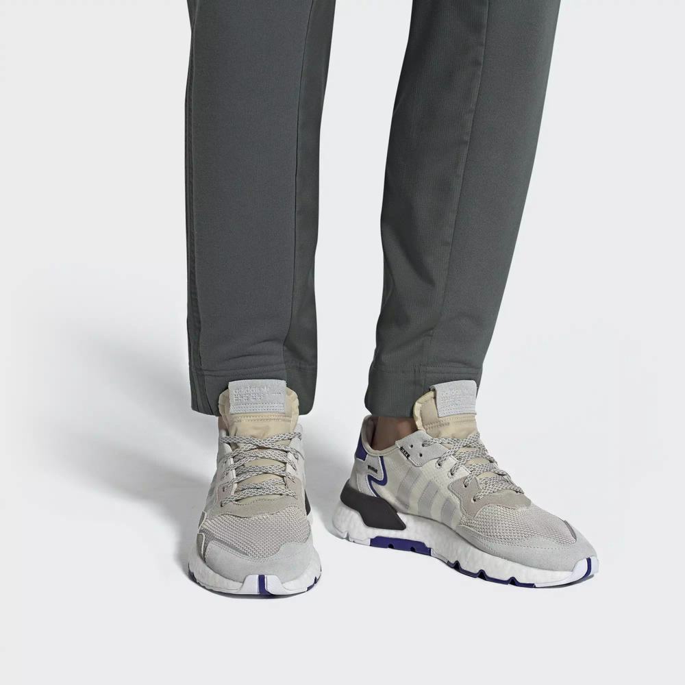Adidas Nite Jogger Tenis Blancos Para Mujer (MX-52160)